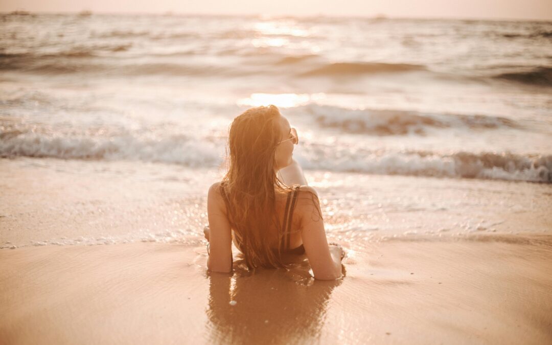 Femme vacances plage